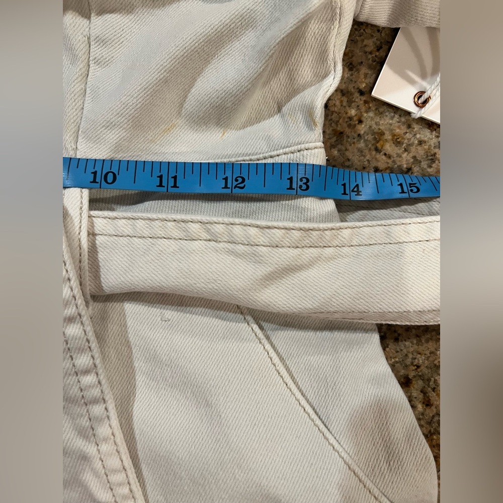 Good American Belted Utility Jumpsuit Bone Size 2 (Fits Small) NWT Wide Leg - Picture 5 of 12